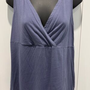 Merona Sleeveless Surplice Camisole in Dusty Blue